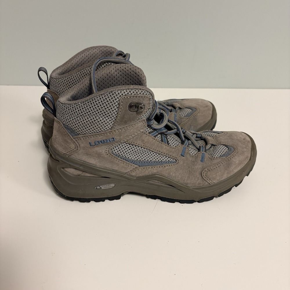Lowa Vento QC Woman 7 US/38 EU Mid Cut‎ Hiking Boots. Gray. Breathable Mesh